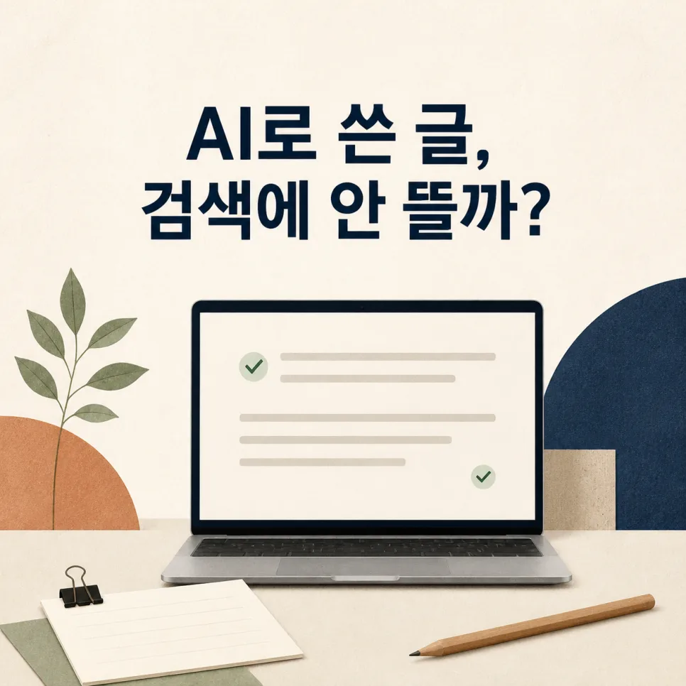 AI로 쓴 글은 검색에 안 뜰까?