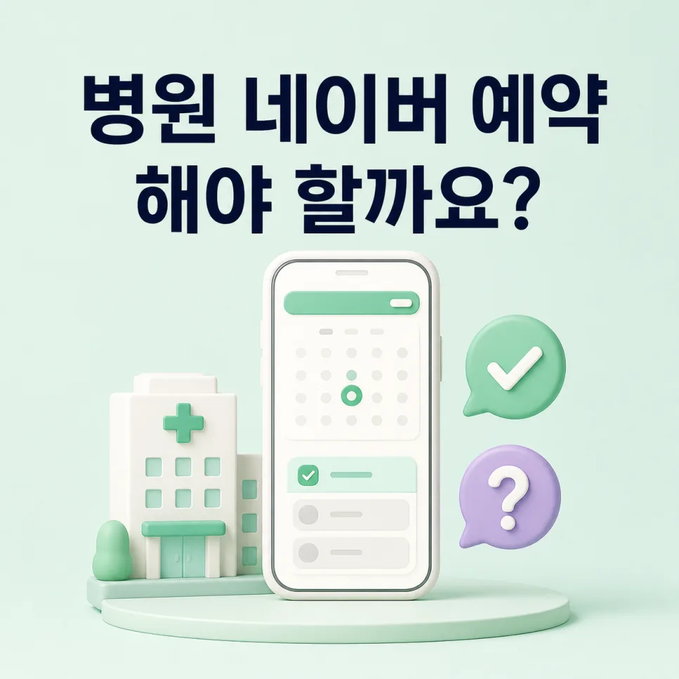 병원 네이버 예약, 해야 할까요? 도입 전에 따져볼 7가지
