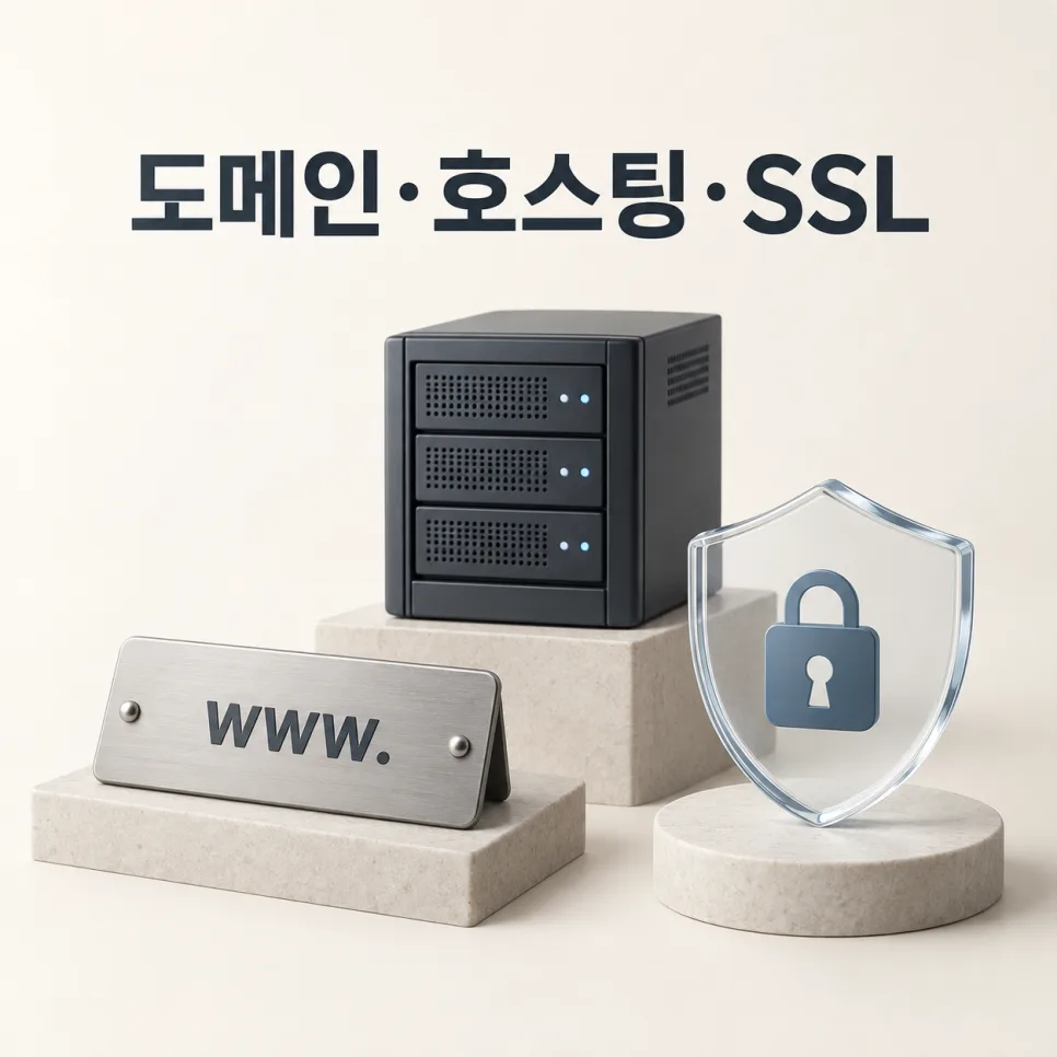 도메인·호스팅·SSL 차이
