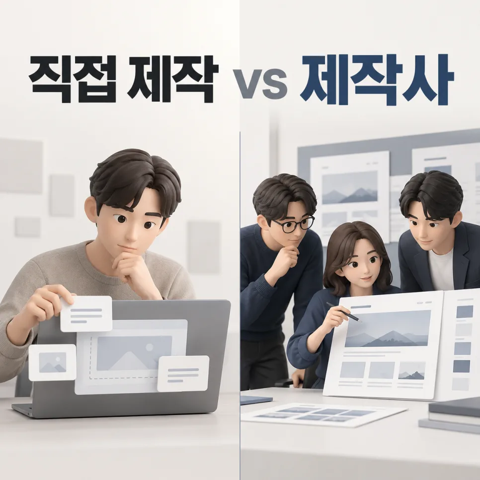 아임웹으로 직접 만들까, 제작사에 맡길까?