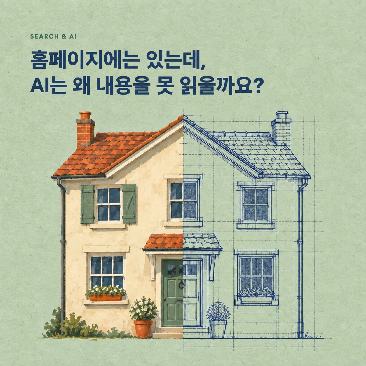 홈페이지에는 있는데, AI는 왜 내용을 못 읽을까요?