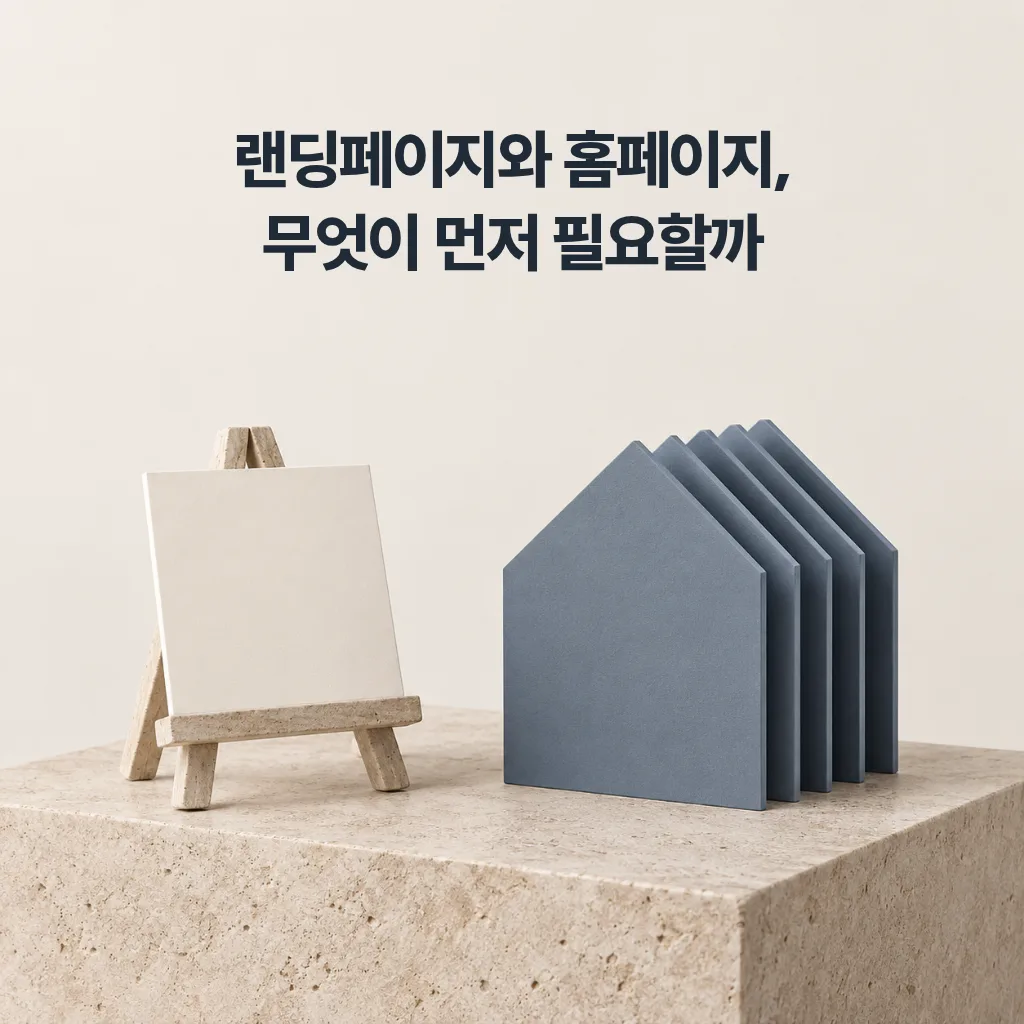 랜딩페이지와 홈페이지, 무엇이 먼저 필요할까